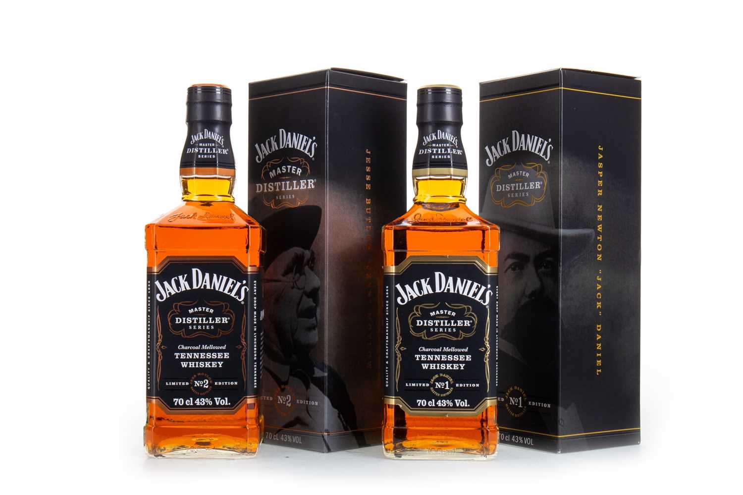 Lot 121 - JACK DANIELS MASTER DISTILLERS SERIES NUMBER 1 AND NUMBER 2 EDITION