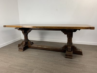 Lot 80 - OAK REFECTORY DINING TABLE