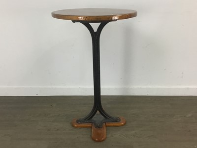 Lot 149 - STAINED WOOD CIRCULAR TABLE