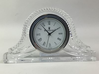 Lot 140 - WATERFORD CRYSTAL MANTEL CLOCK