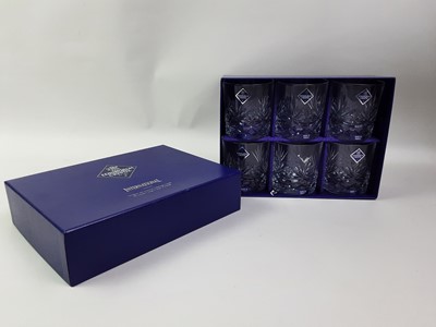 Lot 201 - SET OF SIX EDINBURGH CRYSTAL TUMBLERS