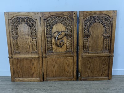 Lot 261 - GROUP OF OAK DOOR PANELS