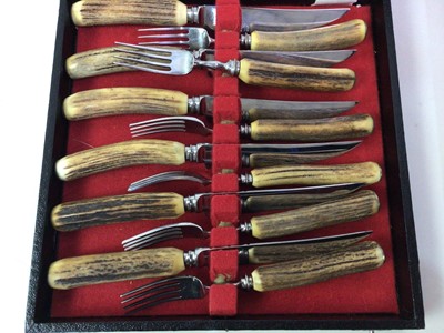 Lot 153 - GROUP OF STEAK CUTLERY