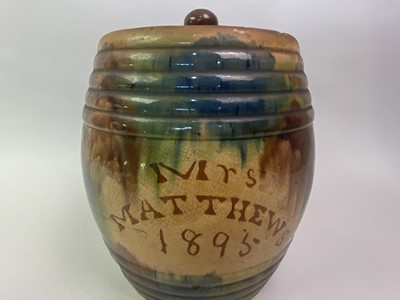 Lot 215 - PAIR OF SEATON POTTERY STORAGE JARS