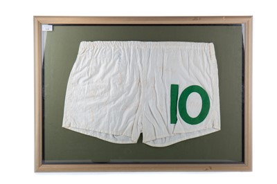 Lot 1708 - BERTIE AULD OF CELTIC F.C., PAIR OF NUMBER 10 SHORTS