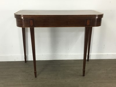 Lot 307 - MAHOGANY CARD TABLE