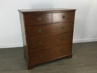 Lot 296 - MAHOGANY CHEST OF DRAWERS