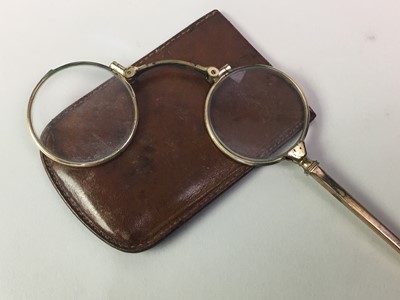 Lot 313 - VICTORIAN ROLLED GOLD LORGNETTE