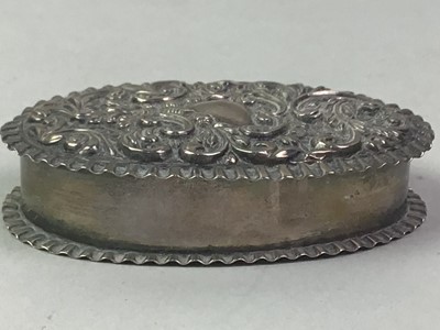 Lot 316 - TWO SILVER PILL BOXES