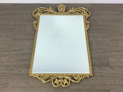 Lot 170 - ORNATE GILT WALL MIRROR