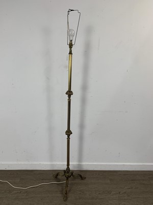 Lot 173 - BRASS STANDARD LAMP