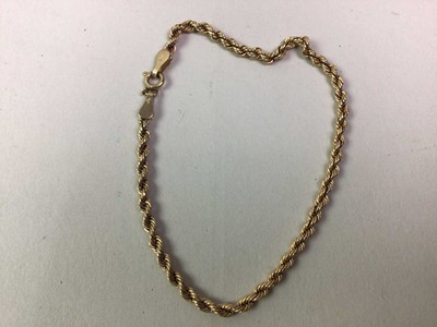 Lot 371 - ROPELINK NECKLACE AND BRACELET