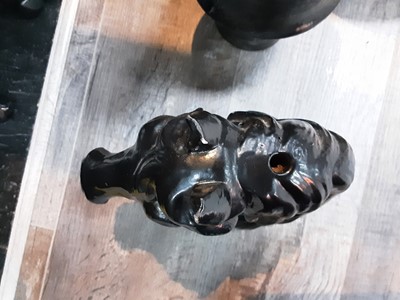 Lot 335 - TWO VICTORIAN CAST IRON GATEPOST FINIALS