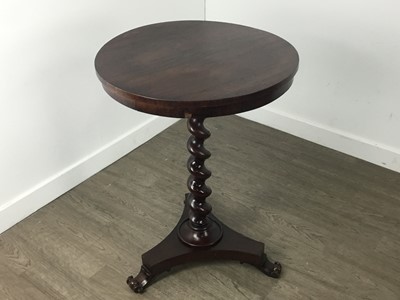 Lot 257 - EARLY VICTORIAN ROSEWOOD TEA TABLE