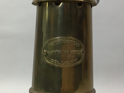 Lot 259 - MINERS BRASS LAMP