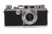 Lot 2 - 1950 LEICA 3F chrome finish, serial number...