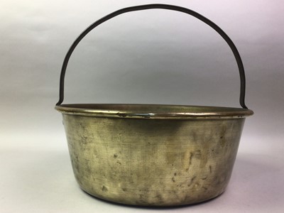 Lot 406 - BRASS JELLY PAN