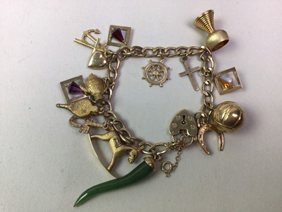 Lot 400 - MID-20TH CENTURY CHARM BRACELET