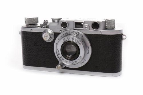 Lot 6 - 1936 LEICA 3-A chrome finish, serial number...