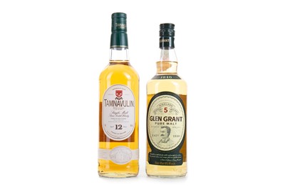 Lot 90 - TAMNAVULIN 12 YEAR OLD AND GLEN GRANT 5 YEAR OLD