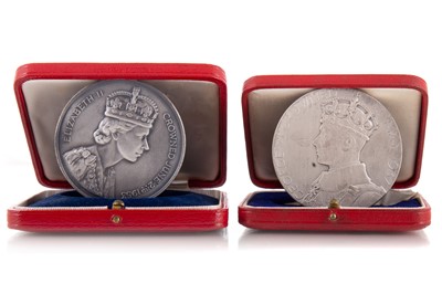 Lot 51 - TWO SILVER CORONATION MEDALS