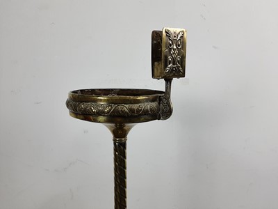 Lot 478 - BRASS SMOKER'S STAND