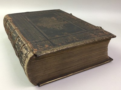 Lot 455 - LEATHER BOUND BIBLE