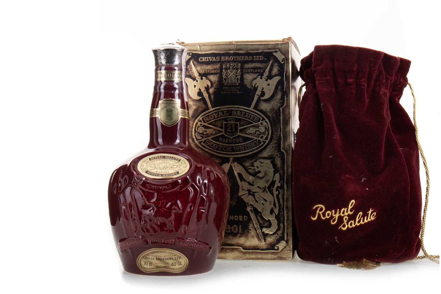 Lot 169 - CHIVAS ROYAL SALUTE 21 YEAR OLD RUBY DECANTER