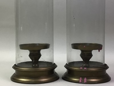 Lot 514 - PAIR OF BRASS CANDLEHOLDERS