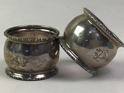 Lot 527 - COLLECTION OF SILVER ITEMS