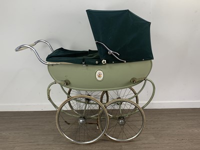 Lot 546 - VINTAGE SILVER CROSS PRAM