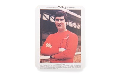 Lot 1644 - JIM BAXTER OF SUNDERLAND A.F.C., SIGNED TYPHOO TEA CARD