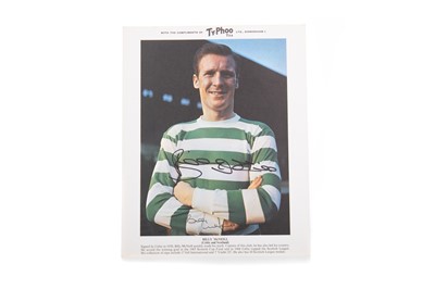 Lot 1645 - BILLY MCNEILL OF CELTIC C.F., SIGNED TYPHOO TEA CARD