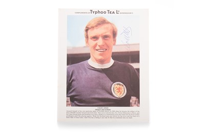 Lot 1646 - COLIN STEIN OF RANGERS F.C., SIGNED TYPHOO TEA CARD