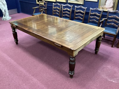 Lot 784 - IN THE MANNER OF RILEY, MAHOGANY METAMORPHIC DINING/BILLIARDS TABLE