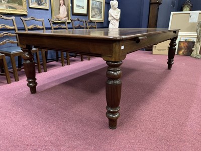 Lot 784 - IN THE MANNER OF RILEY, MAHOGANY METAMORPHIC DINING/BILLIARDS TABLE