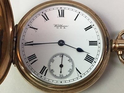 Lot 554 - GOLD PLATED POCKET WATCH