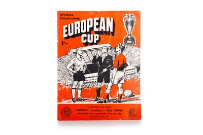 Lot 1655 - EINTRACHT FRANKFURT VS. REAL MADRID, EUROPEAN CUP FINAL PROGRAMME