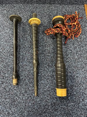 Lot 1032 - COLLECTION OF BAGPIPE PARTS