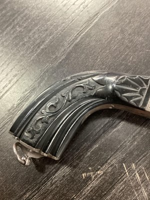 Lot 123 - CONTINENTAL DOUBLE-BARREL PINFIRE POCKET PISTOL