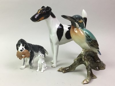 Lot 673 - FIGURE OF A DALMATION DOG