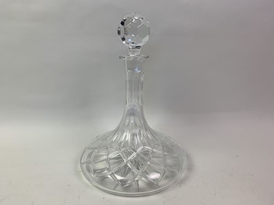 Lot 676 - CRYSTAL SHIPS DECANTER