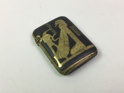 Lot 719 - EGYPTIAN INSPIRED VESTA CASE