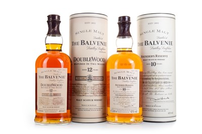 Lot 119 - BALVENIE 10 YEAR OLD FOUNDERS RESERVE 1L AND BALVENIE 12 YEAR OLD DOUBLEWOOD 1L