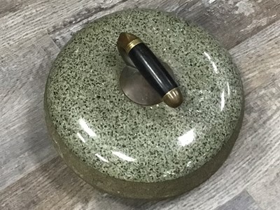 Lot 102 - TWO CURLING STONES