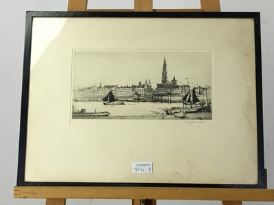 Lot 74 - GROUP OF FIVE ETCHINGS