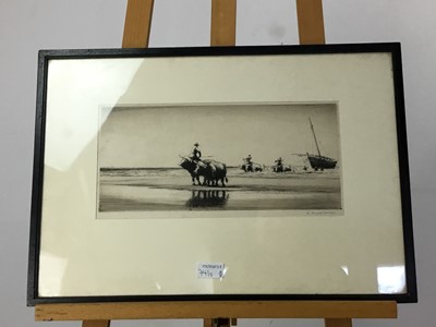 Lot 74 - GROUP OF FIVE ETCHINGS