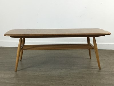 Lot 351 - ERCOL, WINDSOR MODEL 459 ELM AND ASH COFFEE TABLE