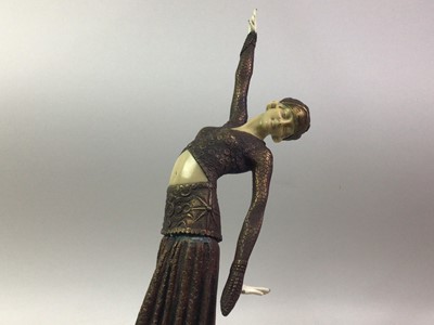 Lot 132 - ART DECO STYLE BRONZED FIGURE