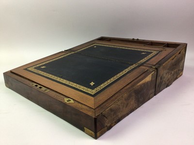 Lot 177 - VICTORIAN MAHOGANY WRITING SLOPE